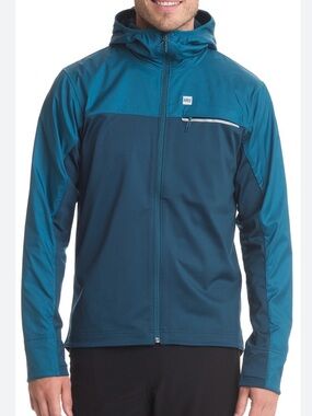 MEC Nitro Thermal Run Teal Running Jacket Men's Small EUC